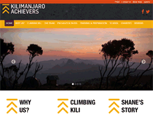 Tablet Screenshot of kilimanjaroachievers.com
